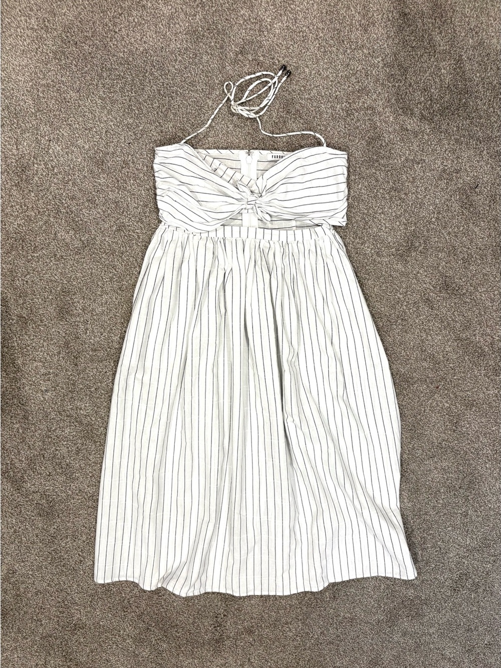 FARROW Pinstripe woven dress SIZE M